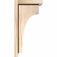 thumbnail image 3 of 7 1/2"W x 8"D x 16"H Huntington Smooth Corbel w/Backplate, Douglas Fir, 3 of 9