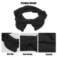 thumbnail image 4 of Bow Headband Fashion Cute Cotton Hair Band for Teenager Black 6.3Inch, 4 of 6