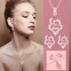 thumbnail image 1 of Conjunto de aretes de collar de diamantes de joyería de moda para damas Wmkox8yi sjalhkljlk1327, 1 of 9
