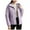 Purple, variant on Womens Light Hooded Down Jacket Winter Warm Full Zip Quilted Puffer Padded Coats Casual Fashion Outerwear (XXS, Purple)