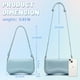 thumbnail image 3 of Bolso Hobo Keyli de piel azul claro para mujer, 10,3 de largo x 2,4 de ancho x 5,7 de alto, 3 of 6