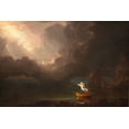 thumbnail image 2 of Cole, Thomas 32x23 White Modern Wood Framed Museum Art Print Titled - The Voyage of Life Old Age, 2 of 4
