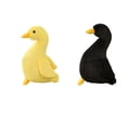thumbnail image 1 of Jifengmusical - 2 muñecos de peluche para sofá, diseño de pato, para bebé 30cm Amarillo 30cm Negro, 1 of 9