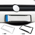 thumbnail image 1 of Stainless Steel License Plate Frame | Fits Standard US Plates | Front or Rear Mount | Includes Screws | Exterior Car Accessory for Men and Women, 1 of 6