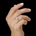 thumbnail image 4 of 2 Carat Diamond and Moissanite Engagement Ring in 14k White Gold (G-H/SI, G-H/VS, cttw) Size 4 by Beverly Hills Jewelers, 4 of 4