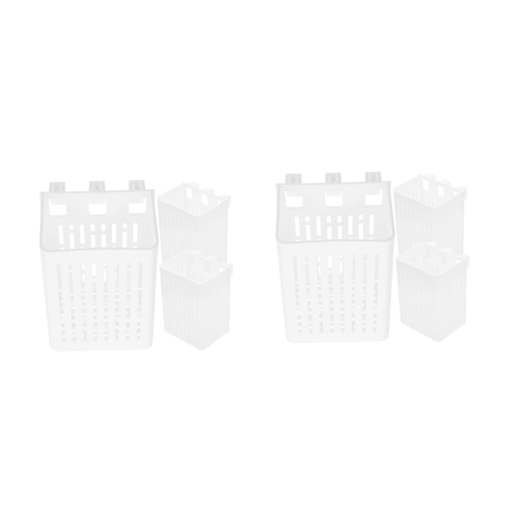 FOMIYES Aquarium Plant Holder 2Pcs White Hollow Design for Easy Observation and Aesthetics