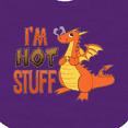 thumbnail image 4 of Inktastic I'm Hot Stuff- Cute Dragon Boys or Girls Baby Bib, 4 of 4