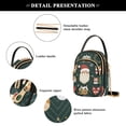thumbnail image 4 of FORMRS Crossbody Bag for Women Quilted Travel Shoulder Cell Phone Purse with Chain Strap Handbag, Green Christmas, 4 of 7