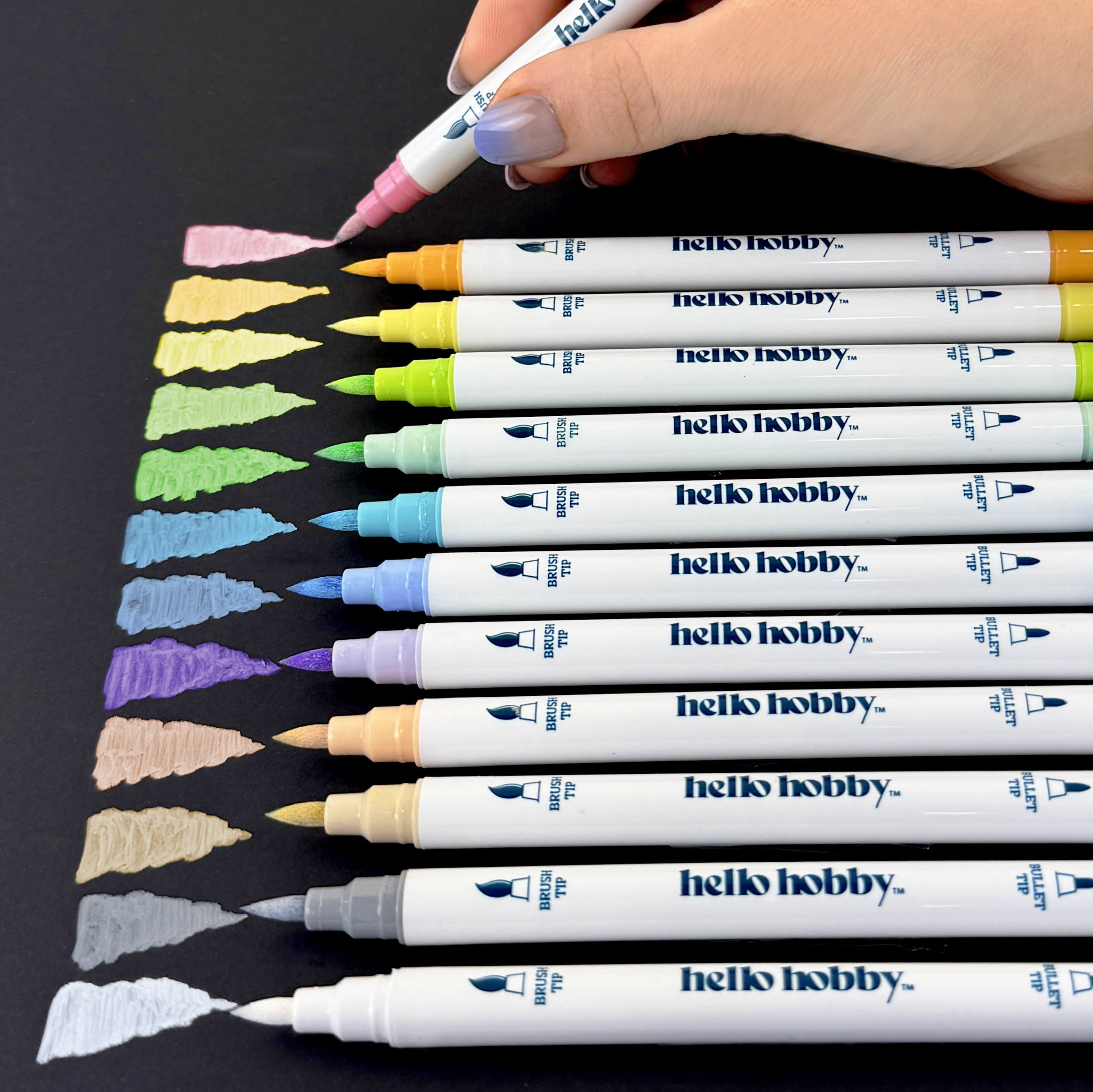 Hello Hobby Detailed Acrylic Paint Marker, 12 Count Pastel