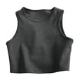 thumbnail image 2 of ITSAME Women's Crewneck Tank Tops Loose Fit Sleeveless Undershirt Summer Comfort Casual Tops Dark Gray Size XL, 2 of 8