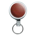 thumbnail image 1 of The Shining Floor Pattern Heavy Duty Metal Retractable Reel ID Badge Key Card Tag Holder with Belt Clip, 1 of 5