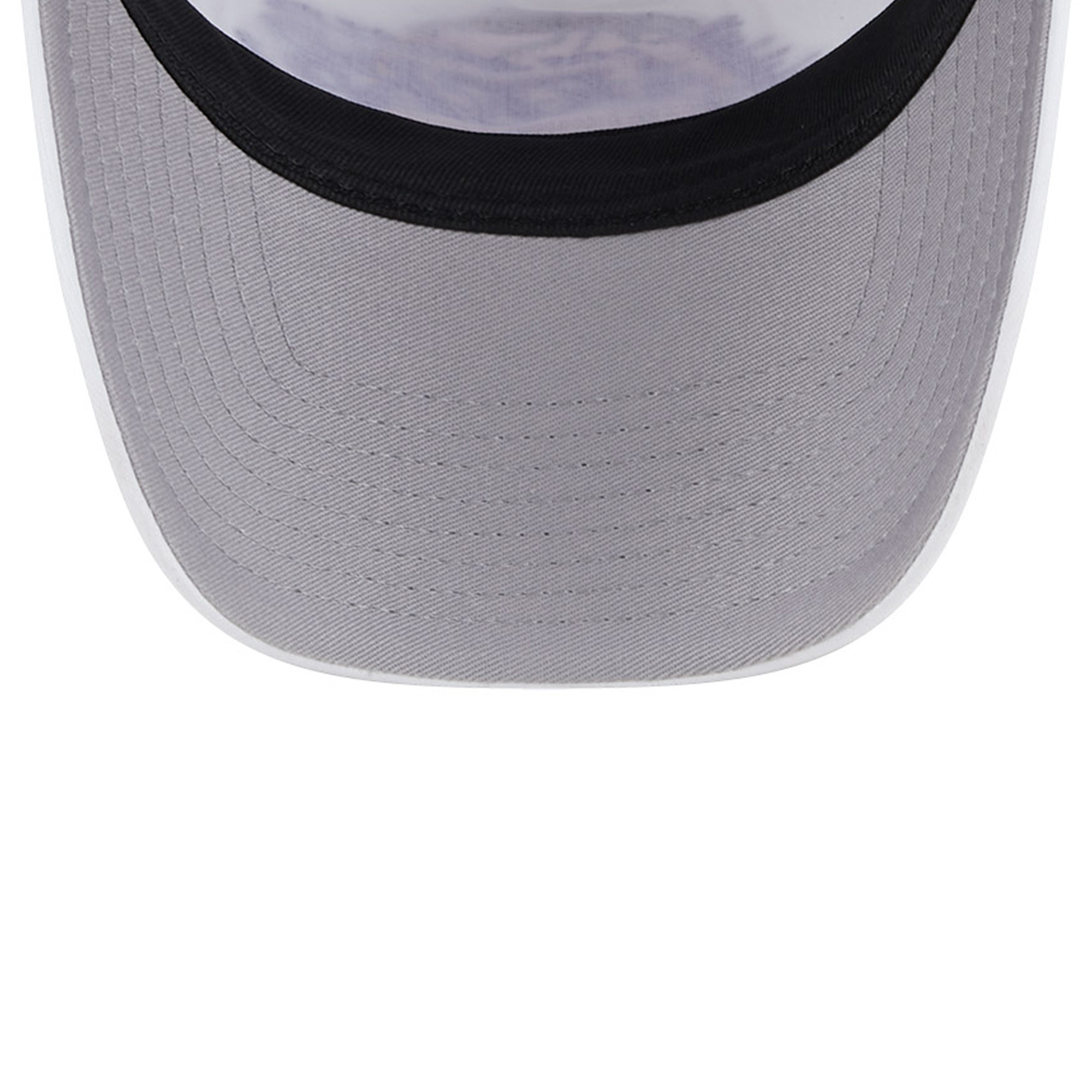 Men's New Era White/Purple Los Angeles Lakers Court Sport Foam A-Frame 9FORTY Adjustable Trucker Hat