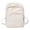 White Backpack, variant on Canvas Square Backpack, Mini Casual Backpack, Solid Color Schoolbag for College Work Travel, Black