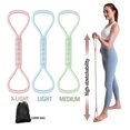thumbnail image 3 of Bande de Résistance au Yoga, Bande de Traction 8 Formes Bande Pilateselastic Couleurs 3, 3 of 6
