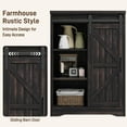 thumbnail image 3 of Vabches Bathroom Floor Cabinet, Free Standing Storage Cabinet with 4 Drawers and Adjustable Shelf, Sliding Door, 3 of 7