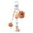 Orange bell keychain, variant on Customizable Halloween Keychain Zinc Alloy Charm Pumpkin Skeleton Specters Devil