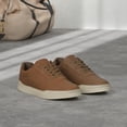 thumbnail image 2 of Zapatillas casuales de vestir para hombre Bruno Marc marrón ligeras talla 10.5, 2 of 7