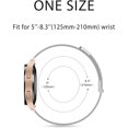 thumbnail image 3 of KOMI Metal Band Compatible with Samsung Galaxy Watch 6 Band 40mm 44mm, Galaxy Watch 6 Classic Bands 43mm 47mm, 20mm Stainless Steel Replacement Strap for Galaxy Watch 6 Band Women Men Silver, 3 of 5