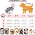 thumbnail image 3 of UOSIA Small Dog Christmas Sweater Dress with Bowtie & Leash Hole Girl Puppy Winter Clothes Sweaters Pleated Skirts, 3 of 6