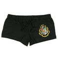 thumbnail image 5 of Harry Potter Woman's Junior's Hogwarts Crest Sleep Adult Shorts, 5 of 7