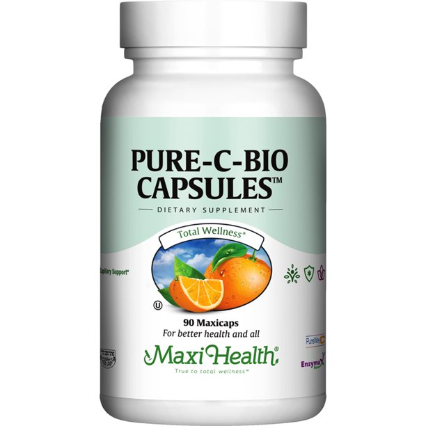 Maxi Health Kosher PureCBio 300 Vitamin C 90 Capsules