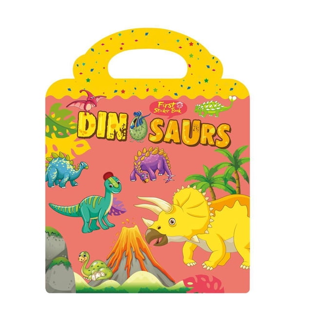 Juego De Juguetes De Libro De Pegatinas Para Niños, Juguetes De Entrenamiento De Aprendizaje, Pegatinas Reutilizables De Estilo De Dibujos Animados, Kit De Juguetes, Accesorio De Juego Educativo sonducket BA001190-05