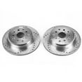thumbnail image 2 of Power Stop Rear Pair of Drilled and Slotted Brake Rotors JBR717XPR, 2 of 4