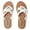White 8005-229, variant on Ataiwee Women's Slide Sandals, Fashion Strappy Braided Slip On Flat Summer Shoes.