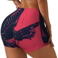 thumbnail image 1 of Balery Rock Skull Guitarist Pantalones cortos de entrenamiento estampados para mujer, sin costuras, ajustados, para gimnasio, yoga, correr, deportes, ejercicio activo, fitness.-Medium, 1 of 8