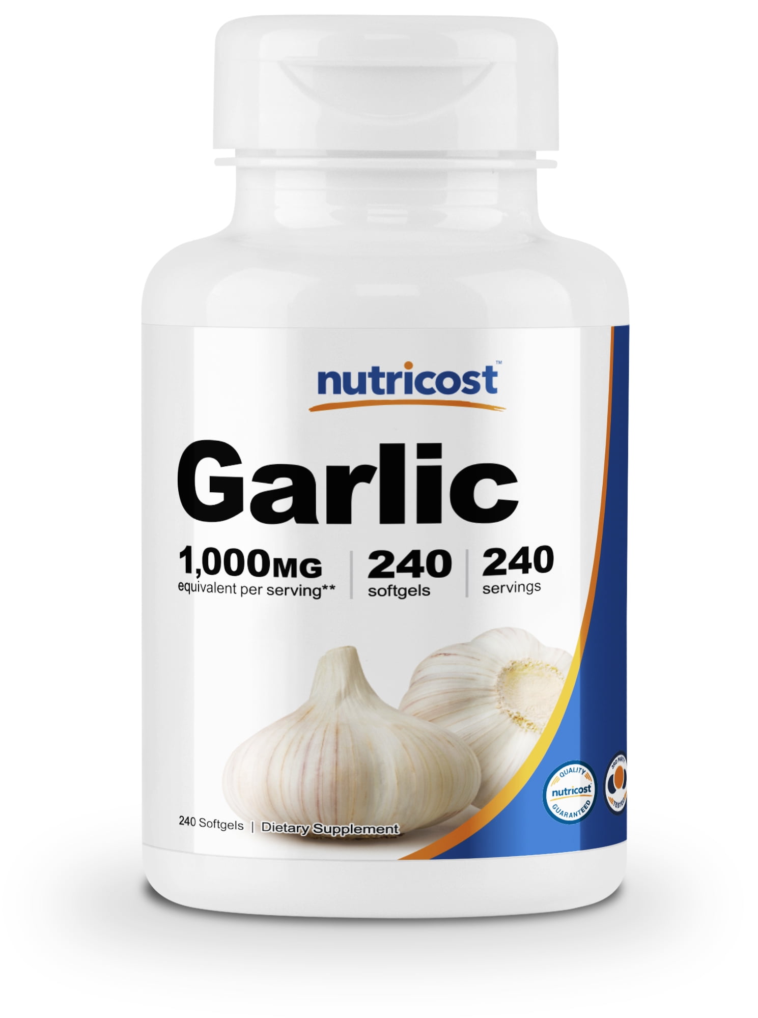 Nutricost Garlic 1000mg, 240 Softgels Premium, High Potency, Gluten