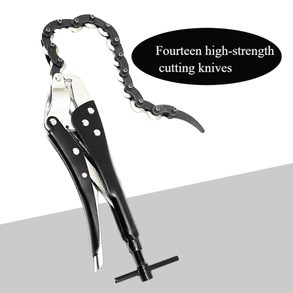 Heavy Duty Black Pipe Cutter, Universal for Metal/Plastic Pipes & Exhaust Pipes, Plumbing & HVAC Use