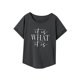 thumbnail image 3 of Camiseta de mujer verano cómoda suave cuello redondo camisa para ir de compras trabajo femenino SG, 3 of 7
