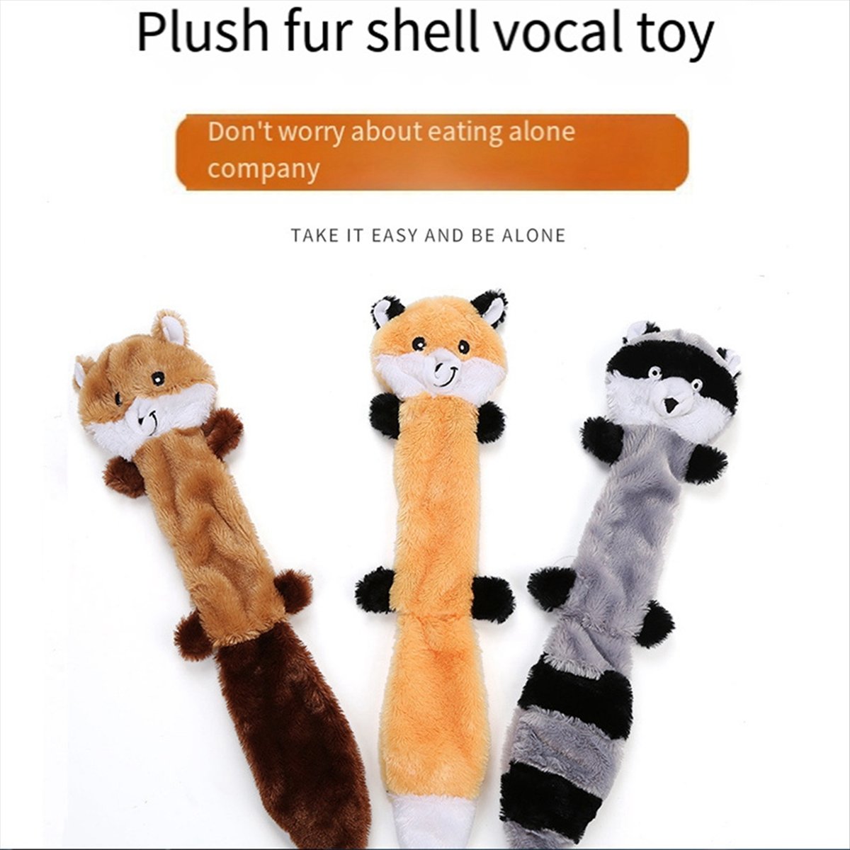 18Inch Dog Toys No Stuffing, Squeaky Dog Toy, Interactive Puppy & Dog Chew Toys Without Stuffing for Boredom