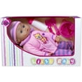 thumbnail image 2 of Lissi: 16" Baby Doll - Pink-Purple-Lion Animal Outfit, Matching Cap, 4pc Feeding Care Accessories, Soft Huggable Body, Roleplay Toy, Kids-Toddlers 2+, 2 of 7