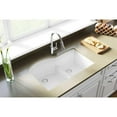 thumbnail image 2 of Elkay EELGHU3322RWH0 White Quartz 33 Inch Undermount Double Basin Sink, 2 of 2