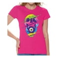 thumbnail image 1 of Awkward Styles Skull T-Shirt Psychedelic Eye Shirts for Women, 1 of 4