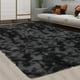 thumbnail image 1 of Alfombra CAROMIO, de felpa gruesa, de 254 x 396 cm, color negro y gris, 1 of 7