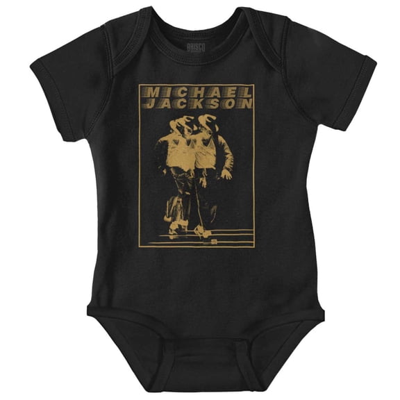 Michael Jackson Moonwalk Glitch Gender Neutral Printed Baby Bodysuit Brisco Brands NB