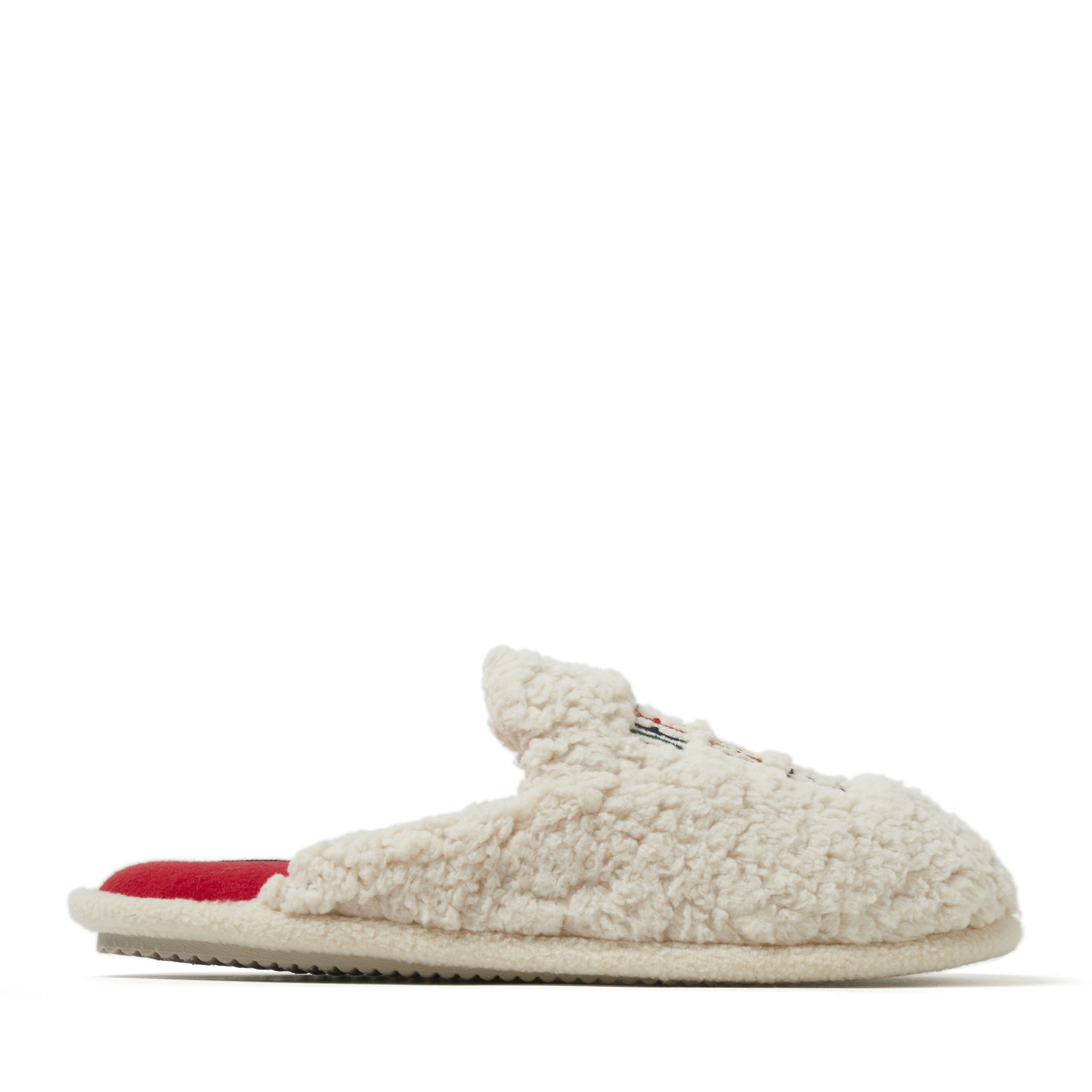 Dearfoams Cozy Comfort Women's Teddy Novelty Scuff Slippers