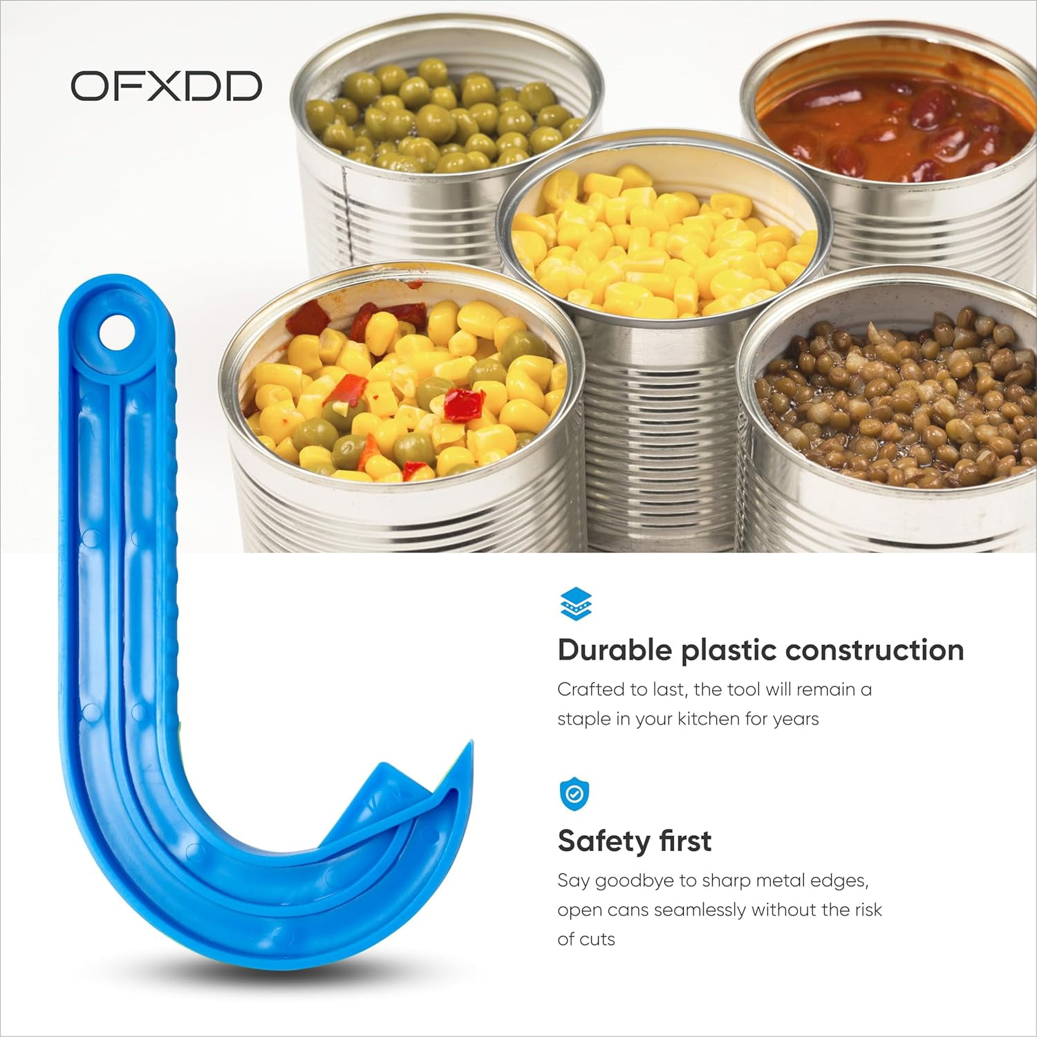 FRKSMD-Can Manual Hook Opener - Pet Food Can Puller Opener - Easy Ring-Pull Food Openers (1 color)