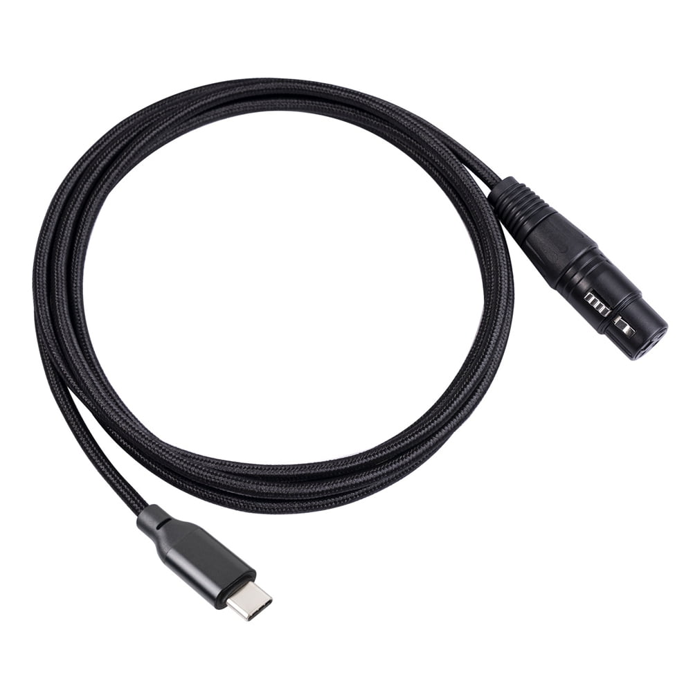 ironi gave hun er USB Type C To XLR Adapter Type C Male To 3 Pin XLR Female Microphone Cable  Connector Computer Audio Data Cable 3 Meters - Walmart.com