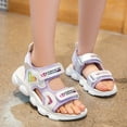 thumbnail image 4 of CAICJ98 Girl's Sandals Kids Hiking Sandals Adjustable Straps Open Toe Sport Sandals Toddler Summer Sports Outdoor Shoes (Toddler/Little Kid/Big Kid),4, 4 of 7
