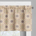 thumbnail image 3 of Ambesonne Boho Window Valance, Orient Talavera Eastern Motifs, 54" X 18", Dark Yellow Multicolor, 3 of 5