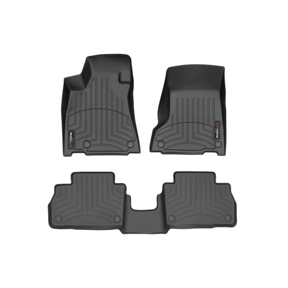 WeatherTech Custom Fit FloorLiners compatible with 2017-2018 Maserati Levante - 1st & 2nd Row, Black