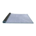 thumbnail image 2 of Ahgly Company Indoor Rectangle Solid Blue Modern Area Rugs, 2' x 5', 2 of 4