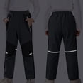 thumbnail image 6 of Caywon Kids Waterproof Fleece-Lined Outdoor Pants with Zippered Pockets and Colorblock Detail, Sturdy Warm Winter Snow Gear for Skiing and Hiking, 6 of 9