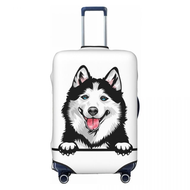 Custom Golden Retriever Dog Luggage Cover Elastic Travel Suitcase Protective Covers Fits 18-32 Inch