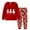 Red, variant on Generic Children'S Winter Holiday Pajama Set Kids Christmas Print Loungewear Set Kids Christmas Pajamas Cotton Long Sleeve Matching Holiday Pjs Set Toddler Boys Girls Kids Xmas Jammies