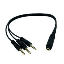 3 Way 3.5mm Auxes Splitter Cable with Gold Plateds Connectors for Enhanceds Sound Quality Transmission