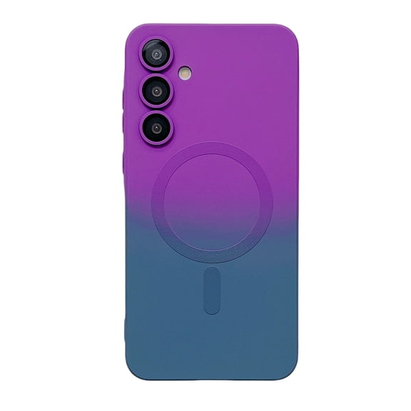 Dteck Magnetic Case for Samsung Galaxy A37 5G,Shockproof TPU Gradient Case Compatible with Mag Safe Lens Protector Back Cover for Samsung Galaxy A37 5G,Purple